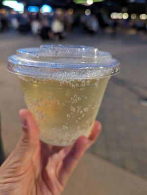 Drinks come with lids so you can take them into the theater