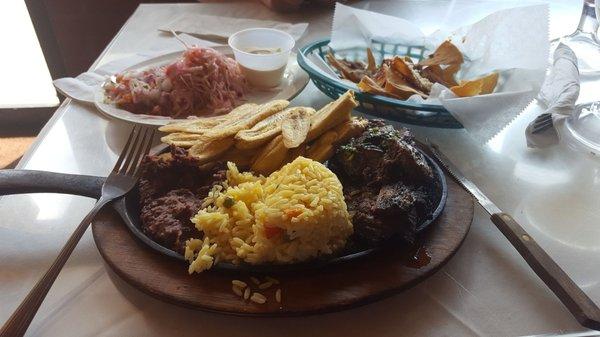 Typical Honduran Steak food