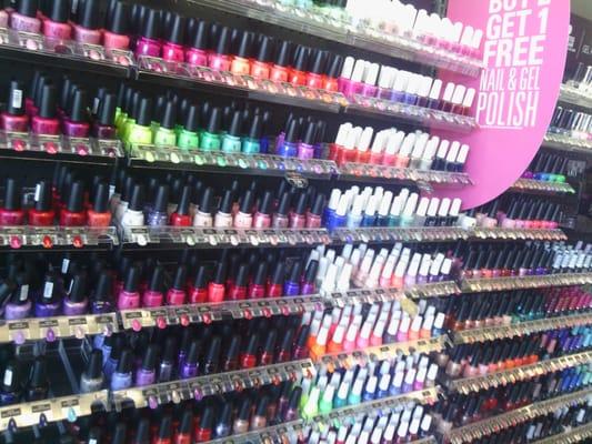 Tons of nail polish colors.