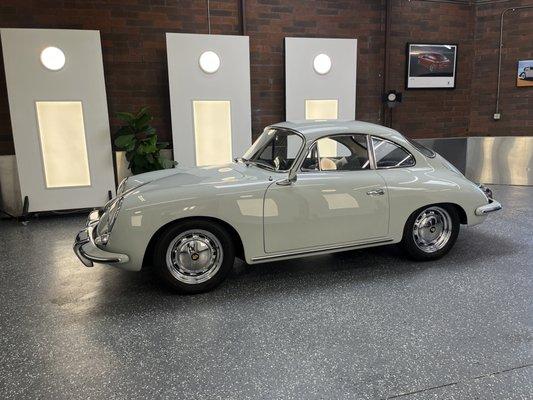 Porsche 356 full detail at our new Huntington Beach location