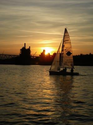 Sunset cruise on Lake Union, Gas Works Parks