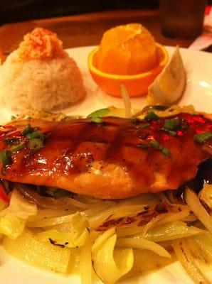 Salmon teriyaki