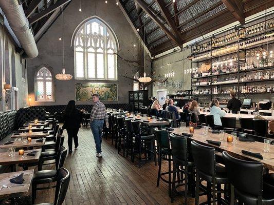 Main dining area and bar