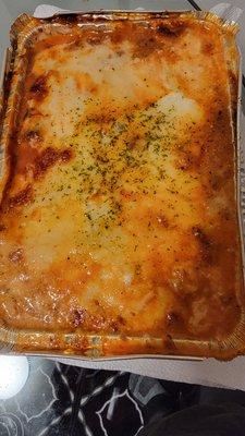 Lasagna. Extremely cheesy