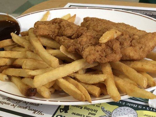 Chicken fingers and fries