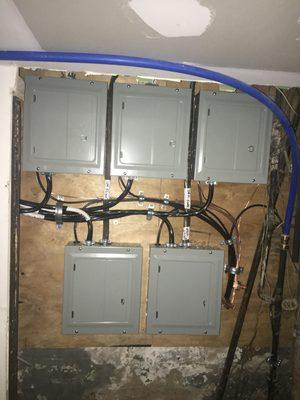 5 unit building Electrical service