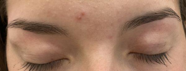 Left brow is almost gone, totally cut & waxed way too much!