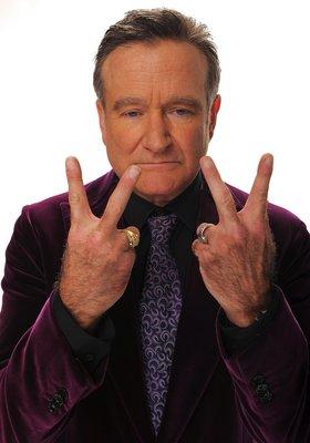 Actor and comedian Robin Williams in men's jewelry by NYC designer Lazaro SoHo.