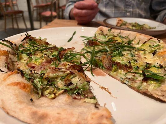 Brussels Sprouts pizza