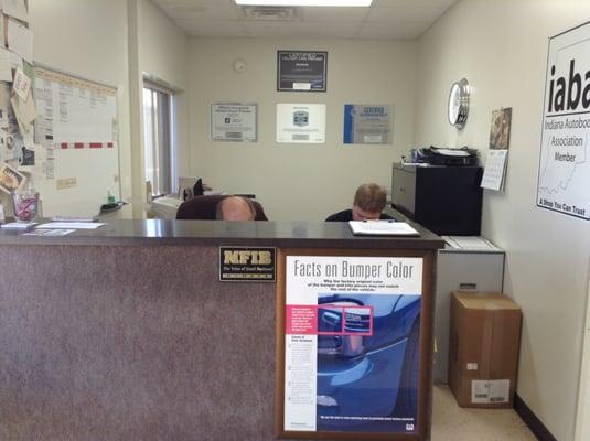 Our Front Desk. Our staff is always here to help you with the insurance companies.