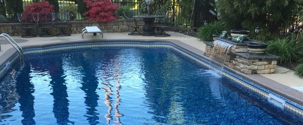 Vinyl pool liner replacement by A Vinyl Works.