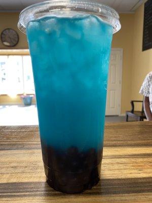 Blueberry Boba Tea