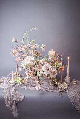 Floral articstry wedding set up - Mockup