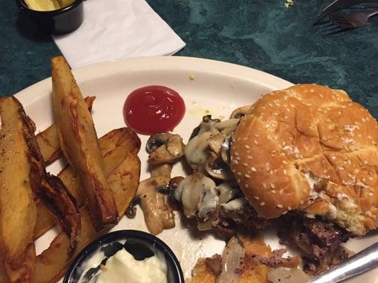 Burger with steak fries...awesome!