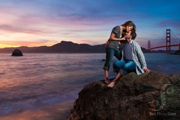 Sunset at Golden Gate