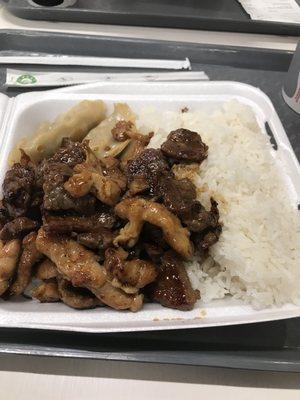 Chicken & steak teriyaki