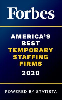 Forbes 2020 Best Temporary Staffing Firms!