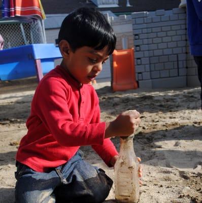 Outdoor sand exploration