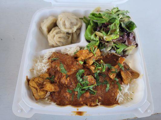 nepali chicken curry combo