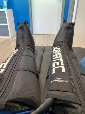 Leg compression therapy!