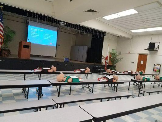 First Aid CPR AED class for administrators