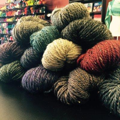 Berroco Inca Tweed, a lovely, soft, bulky weight yarn.