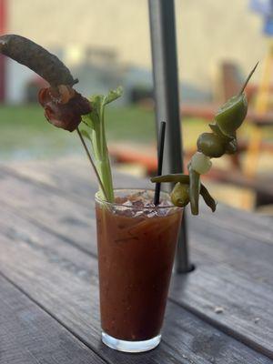 Bloody Mary. Don't like the appearance confuse you. The only good part about this was the sausage and the bacon.!!