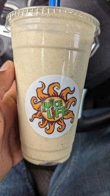 Omega 3  Vanilla Soy-milk, Banana, Mango, Wheat Germ, Granola, Vanilla Isopure Protein Powder & Honey  $10.00