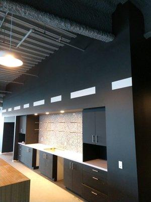 Commercial interior wall & cabinets