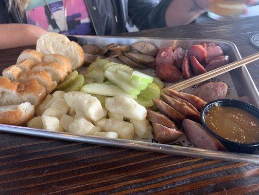 Bier Hall Plate, loaded with options for a quick bite.