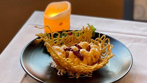 Honey Walnut Shrimp basket