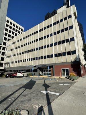 Parking lot entrance on Federal