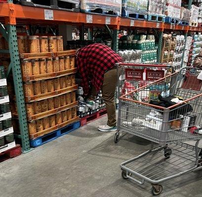 Love shopping at Costco. Make sure you pick coffee from the top of the display