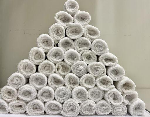 eucalyptus scented chilled towels for after a sauna session