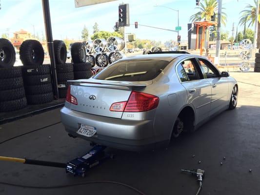 New rear tires on the G. Only $30 to mount balance and install 2 tires.