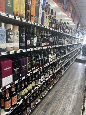 Huge whiskey & bourbon selection