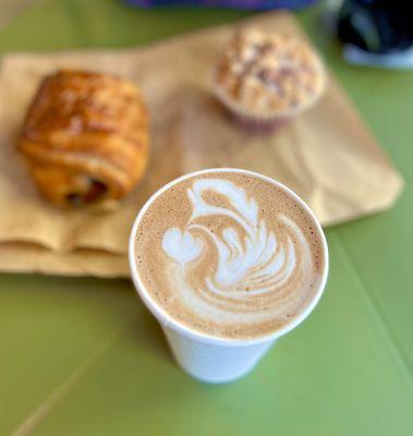 My "Merry Mocha" - a peppermint mocha with pistachio - it was good but had a spice in it that I wasn't a fan of - can't put my finger on it