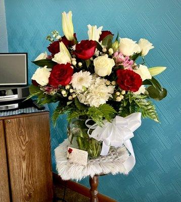 Sympathy Floral Arrangement