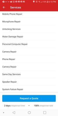 There Yelp says camera repair, just called and was told they dont do camera repairs.