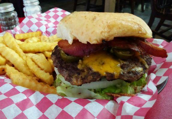 They're not only BBQ!  The Spicy Cowboy Burger.. YEEEHAW!!!