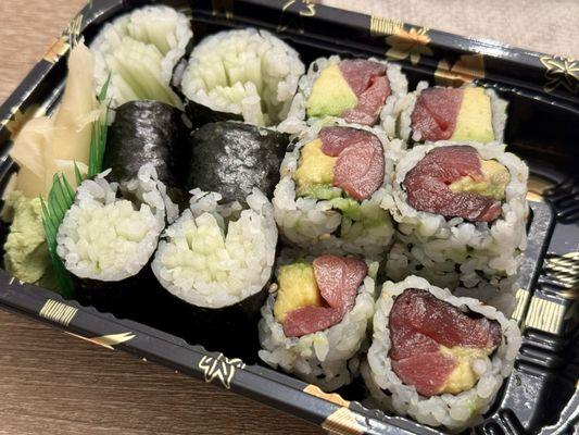 Cucumber Roll & Tuna Avocado Roll