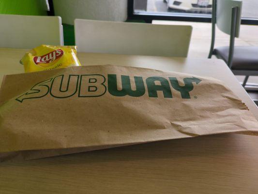 Finally Subway got rid of their plastic bags. Yay!!!