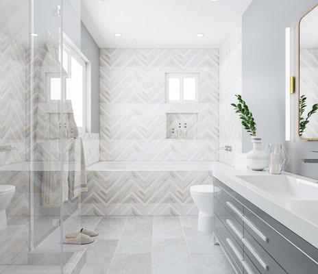 3D Design for a bathroom remodeling.