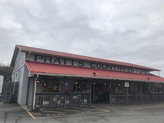 Photo of the store front. Stop in here and buy from a great selection of fruits, vegetables, bread, honey, local cheeses, and more!