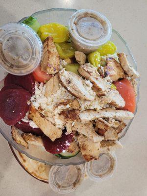 Large chicken Greek salad