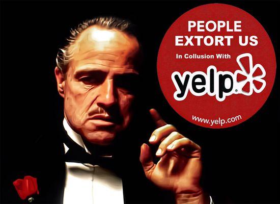 Yelp will always be a "wannabe" Godfather. At least the Godfather was fair.