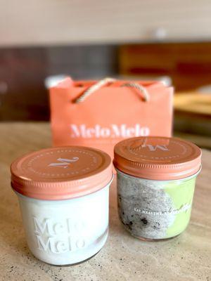 Coconut Double and Oreo Matcha Coconut Jelly