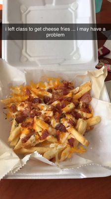 half cheese fries with ranch