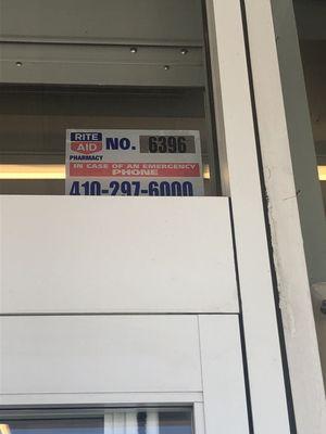 Store number