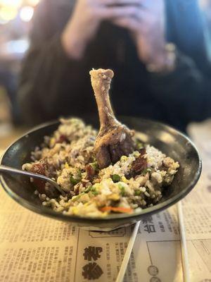 Fried rice w/ duck leg +$4 (I believe it was duck, I've since forgotten!)